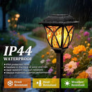 GIGALUMI Solar Lights Outdoor Waterproof, 8 Pack Flickering Flame LED Lights, Garden Decor for Yard, Patio, Landscape, Planter, Walkway by CozyNest Decor