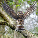 Natelf Garden Owl Sculptures & Statues, Standing Metal Bird Yard Art Sculpture for Patio Backyard Pond Outdoor Decorations by GreenHaven Gardens