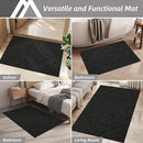 COSY HOMEER-Door-Mat-Non-Slip-Entryway-Rug 24”x36” Absorbent Welcome Mats Washable Dirt Trapper Door Mat Entrance Floor Mats for Front Back Doormats and Wet Shoes,Black by CozyNest Decor