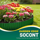 Corrugated Metal Garden Edging, 6"×40Ft Durable Landscape Border for Garden, Lawn, Flower Beds and Paver Edging (Green) by GreenHaven Gardens
