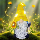 Garden Gnomes Outdoor Decor Solar Gnomes Statues with Butterfly Bee Sunflower Led Lighted Dwarf Outside Decorations for Yard Patio Lawn Ornaments Gifts for Women Mom by CozyNest Decor