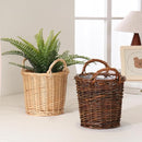 Handwoven Red Willow Planter Basket with Waterproof Liner – Natural Brown Decorative Flower Pot Holder for Indoor Use - Small Size (Inner Top Ø 7", Inner Height 5.9") by CozyNest Decor