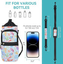 icolor Water Bottle Carrier Bag with Strap 25/32/40 oz Crossbody Bottle Holder with Phone Pocket Sling Sleeve Insulated Neoprene Water Bottle Pouch for Walking Travelling by TinyTreasures Baby Boutique