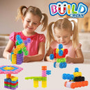 Gears Interlocking Learning Set, STEM Construction Toy Set - Building Kids Toys 180 Pcs - 10 Colors by TinyTreasures Baby Boutique