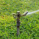1/2 Inch Brass Impact Sprinkler with Nozzles Adjustable 0-360 Degree Coverage Pattern Heavy Duty Lawn Sprinkler Head for Yard Lawn Grass Patio Garden Irrigation (1Pcs) by GreenHaven Gardens
