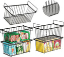5 Pack Stackable Deep Freezer Organizer Bins ，Upgraded Bottom Leak-Proof net，Encryption and Hardening ， Freezer Organizer Bins for 5 to 7 Cu.FT Small Chest Freezer， Easy Get Bottom Foods by CozyNest Decor