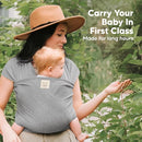 KeaBabies Baby Wrap Carrier - All in 1 Original Baby Carrier Newborn to Toddler Sling, Easy to Wear, Hands Free Bonding, Lightweight, Breathable Infant Wraps (Classic Gray) by TinyTreasures Baby Boutique