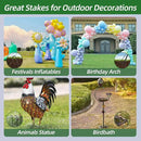12 Inch Rebar Stakes J Hook Ground Stakes 16-Pack Heavy Duty Galvanized Chain Link Fence Stakes Metal Tent Stakes for Outdoor Lawn Decorations Inflatables Canopy Swing Set by CozyNest Decor