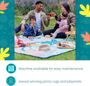 Jumbo Picnic Rug, Premium Large Picnic Mat, 6'7" x 6'7", Outdoor Waterproof Picnic Blanket Beach Mat, Foldable & Waterproof, Picnic Blankets Ideal for Beach & Park, Outdoor Blanket by TinyTreasures Baby Boutique