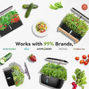 inbloom Fruit Seed Pod Kit for AeroGarden, Ahopegarden, GARDENCUBE, MUFGA, iDoo Hydroponics Growing System, 12-Pods (350+ Seeds Include Strawberry, Tomato, Cucumber, Pea, Ruby Queen Beet) by GreenHaven Gardens