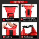 250 PCS Waterproof First Aid Kit, Roll Top Reflective Boat Dry Bag Bug Out Bags, Emergency Medical Kit Ideal for Boating, Camping, Fishing, Kayaking, Floating, Red by TinyTreasures Baby Boutique