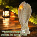 Angel Figurine, Large Angel Garden Statues Outdoor with Butterfly Solar LED Lights Lawn Decorations Yard Ornament Sculptural for Outside Patio Decor, Angel Gardening Gifts by CozyNest Decor