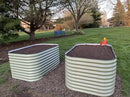 Vego garden 32" Extra Tall Raised Garden Bed Kits, 6 in 1 Modular Raised Planter Box for Vegetables Flowers Fruits Oval Metal Raised Garden-Olive Green by GreenHaven Gardens
