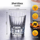 KAMMAK Crystal Whiskey Glasses Set of 2, Handcrafted 7.1oz Old Fashioned Glasses Stemless, Luxury Hand Blown Cocktail Glasses, Scotch Cup for Women, Men Gift for Bourbon Barware, Home Bar by CozyNest Decor