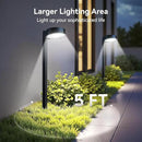 12 Pack Solar Pathway Lights Outdoor, 12 Brighter LED Solar Lights Outdoor Waterproof, Up to 12 Hrs Modern Path Light for Yard Garden Walkway Driveway Lawn, Cool White by CozyNest Decor