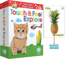 My Touch and Feel English Spanish Bilingual Picture Double Sided Sensory Flash Cards for Infant, Toddlers, Kids, Learn Animals, Fruits, Objects and Vehicles, Fun Learning and Educational Flashcards by TinyTreasures Baby Boutique