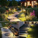 4 Pack Solar Pathway Lights Outdoor, Bright LED Solar Lights Outdoor Waterproof, Up to 12 Hrs Modern Path Lighting for Yard Garden Walkway Driveway Lawn Decor (4 Pack) by CozyNest Decor