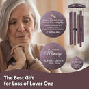 ASTARIN Personalized Wind Chimes Memorial, Sympathy Wind Chime Sorry for Your Loss Gifts, in Memory of Loved One Gift for Women Friend Loss of Husband Wife(Produced in USA) by CozyNest Decor