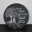 Memorial Stone Man and Child, Dad Memorial Gifts for Daughter, Memorial Gifts for Loss of Father, in Memory of Dad Garden Slate Stone, Sympathy Gift for Loss of Dad Memorial Plaque TNA3 by GreenHaven Gardens