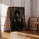 The Reader in Velvet Shadows