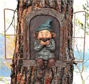 Whimsical Fairy Garden Gnome Statue, Tree Faces Decor Outdoor -5.9 Inch, Funny Garden Tree Decoration,Ideal Patio Yard Lawn Porch Decoration by CozyNest Decor