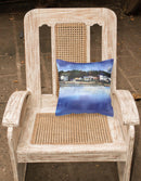 The Pass Decorative Throw Pillow 14x14 Indoor Outdoor Accent Cushion, Fabric Cover with Insert for Sofa, Bed, Porch & Living Room