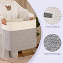 OIAHOMY Storage baskets for Shelf, Toy Storage Basket, Large Collapsible Storage Bins, Blanket Basket Living Room, Closet Storage for Bedroom, 16.5 x 13 x 15 Inches-Pack of 2-Grey by TinyTreasures Baby Boutique