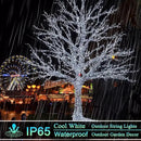 OZS 2PK 240LED 95FT Solar Sring Lights Outdoor Waterproof, Solar Christmas Lights for Outside, Green Wire Tree Electric Holiday Light with 8 Lighting Modes for Christmas Decorations(Cool White) by GreenHaven Gardens