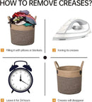 Jute Rope Basket - 12"x12" Woven Plant Pot Cover, Boho Indoor/Outdoor Multifunctional Storage
