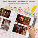 Zesthouse Large 18In Photo Album Self Adhesive 60 Pages, Scrapbook Albums with Sticky Page Holds 10x12 & 8x10 & 5X7 & 4x6 Pictures, DIY Photo Book Ideal Gift for Family Wedding Baby by TinyTreasures Baby Boutique