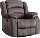 EBELLO Classic Power Recliner Chair, Oversized Electric Reclining Chair with Overstuffed Cushion and Back, Soft Fabric Adults Single Recliner Sofa for Living Room, Brown by CozyNest Decor