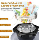 1 HP Garbage Disposal with Sound Reduction, TECASA Food Waste Disposer for Kitchen Sink, Septic Safe Garbage Disposal, Power Cord Included, Grey and Black - HyperCrush 100 by CozyNest Decor