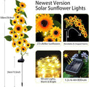 Solar Garden Lights Outdoor, 2 Pack Sunflower Lights with 46 Lifelike Sunflower, Waterproof 90 Bright LED Fall Garden Decor Solar Flowers for Patio Flowerbed Yard, Gift for Mom by GreenHaven Gardens