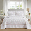 MarCielo 3-Piece 100% Cotton Oversized Bedspread Lightweight Quilt Coverlet Embroidery Farmhouse Bedding Set(TL Floral White,Oversized King (118"x106")) by CozyNest Decor