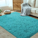 4x6 Area Rug for Living Room: Fluffy Shag Soft Washable Rugs Fuzzy Plush Indoor Carpet for Bedroom Nursery Playroom Dorm Kids Girls Boys Room (Teal Blue, 4'x6') by TinyTreasures Baby Boutique