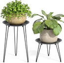 SUEH DESIGN Plant Stand Indoor, Metal Plant Stand Round Plant Table Heavy Duty Plant Stool Flower Pots for Indoor Outdoor Home Decor, 2 Pack Short & Tall by GreenHaven Gardens
