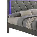Blaze - Modern Bed With LED Headboard by HouseOfZazla