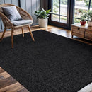 CAMILSON Easy Jute Rug 4x6, Indoor Outdoor Dark Gray Black Farmhouse Area Rugs for Living Room Patio and Kitchen Rug, Solid Boho Woven Design, Easy-Cleaning, Washable Outside Carpet Alfombras (4 x 6) by CozyNest Decor