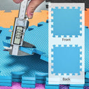 qqpp EVA Rubber 18 Tiles Interlocking Puzzle Foam Floor Mats - Baby Play Mat for Playing | Exercise Mat for Home Workout. Blue. QC-Gb18N by TinyTreasures Baby Boutique