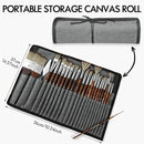 25pcs Paint Brush Set, Fuumuui Acrylic Paint Brushes, Professional Artist Series with Wide Flat, Filbert, Fan, Dagger, Cat Tongue, Round, Angle, Rigger for Oil, Acrylic Canvas Paintings, Face Painting by CozyNest Decor