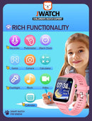 Kids Smart Watch for Boys Girls 6-12 with Pedometer Audio Book Camera Music Player Birthday Present Christmas (Pink by TinyTreasures Baby Boutique
