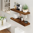 Floating Shelves 36 Inch Long, Deep Floating Shelf for Wall, 36 x 8 Floating Shelves Set of 2, 8 Inch Deep Wall Shelves for Living Room, Kitchen, Bedroom, Large Storage Shelves, Rustic Brown by CozyNest Decor