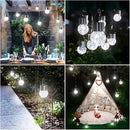 MAXvolador 12-Pack Hanging Solar Lights, Decorative Cracked Glass Ball Light, Solar Powered Waterproof Globe Lighting for Garden, Tree(Cool White) by GreenHaven Gardens