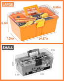 Deejoy 54Pcs Large Kids Tool Set with Electric Saw & Electronic Toy Drill, Pretend Play Kids Construction Set for Toddler 3-5 Years Old, Toddler Boy Toys-Orange by TinyTreasures Baby Boutique