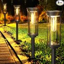 Solar Pathway Lights Outdoor 8 Pack, Bright Solar Path Lights Outside Waterproof, Sidewalk Lights Solar Powered Landscape Light for Walkway Driveway Lawn Patio Yard Garden by GreenHaven Gardens