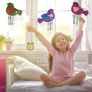 ArtCreativity DIY Wind Chime Kit for Kids - 8 Pack - Wooden Wind Chime Set with Paint Kit, Rhinestone Flower Stickers, Glitter Heart Foam Stickers, and More - Summer Arts and Crafts for Kids 3 and Up by TinyTreasures Baby Boutique