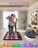 Double Dance Mat, Flannel Dance Mat for TV with HD Camera, Dual User Play Mat with Wireless Controller, Non-Slip Dance Pad for Kids Adults Girls Boys by TinyTreasures Baby Boutique
