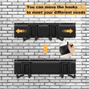Garage Tool Organizer and Hanging Storage Rack, Heavy Duty Hooks for Organizing Various Tools in Shed, Garden, Yard by GreenHaven Gardens