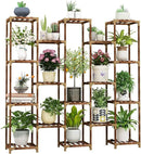 HOMKIRT Plant Stand Indoor Outdoor, 17 Tier Large Tall Plant Shelf for Indoor Plants Multiple, Wood Plant Stand Rack Holder Table for Living Room Garden Patio Window by GreenHaven Gardens