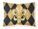 Black and Gold Fleur de lis New Orleans Standard Pillowcase Lightweight Super Soft Easy Care Decorative Artwork Pillowcase, Standard